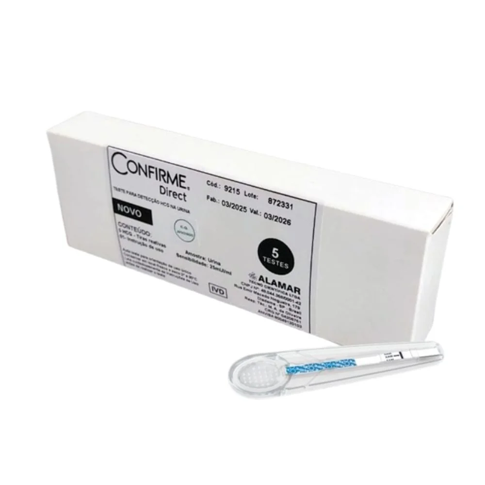 Confirme Direct com 5 testes - Teste de Gravidez