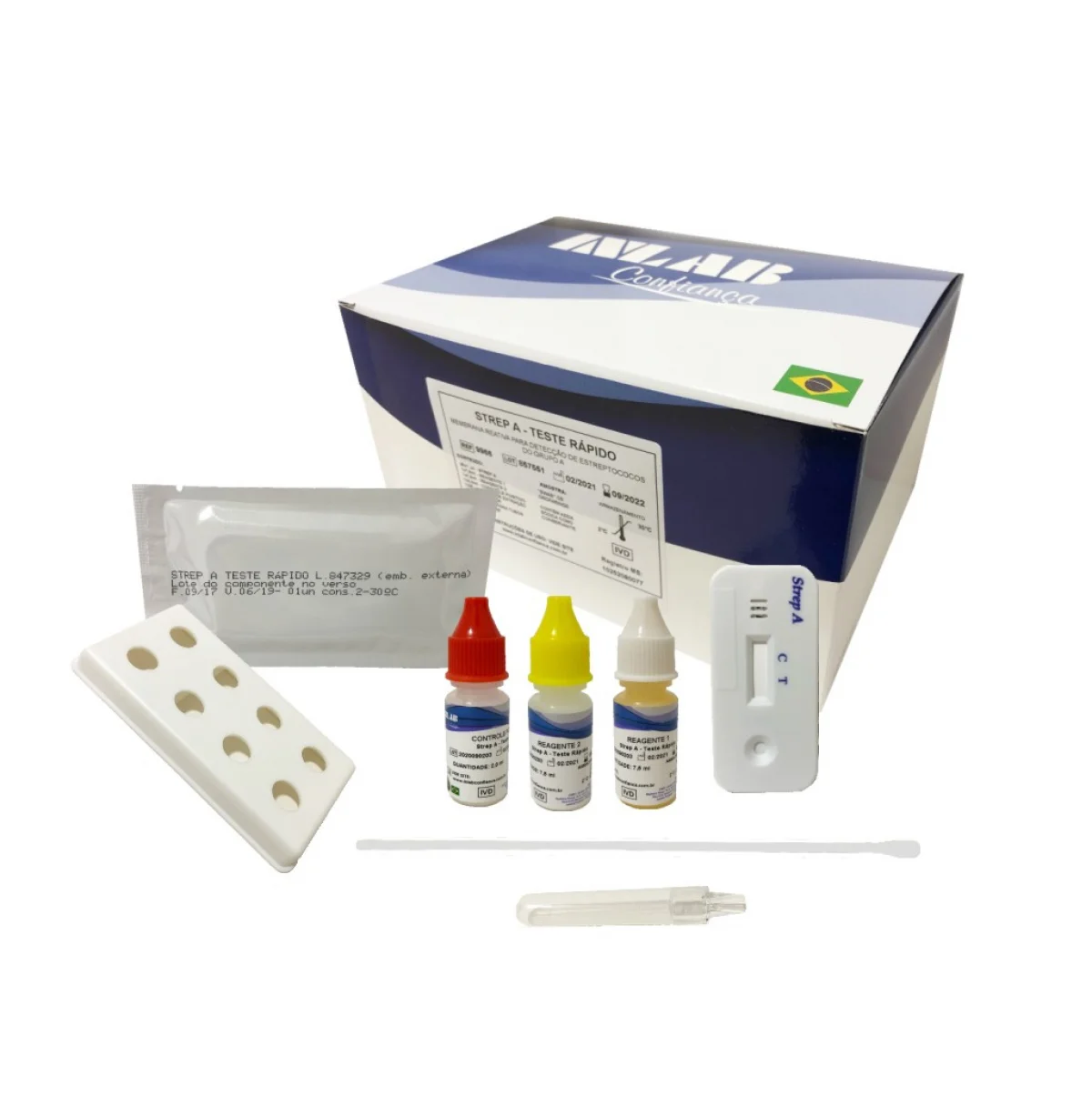 Teste Strep A com 25 Testes