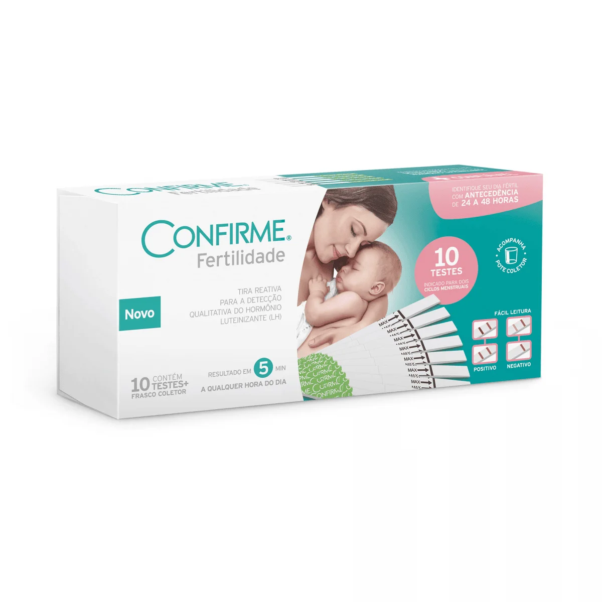 Teste de Fertilidade Feminina com 10 testes - Imagem Alternativa