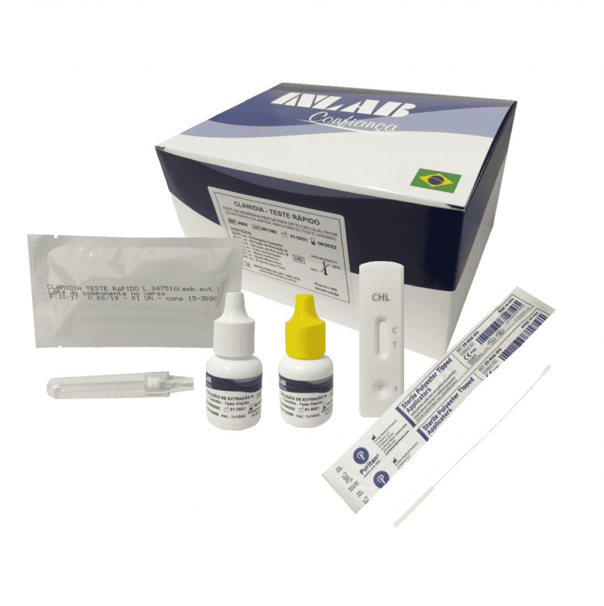 Teste Clamídia com 25 Testes