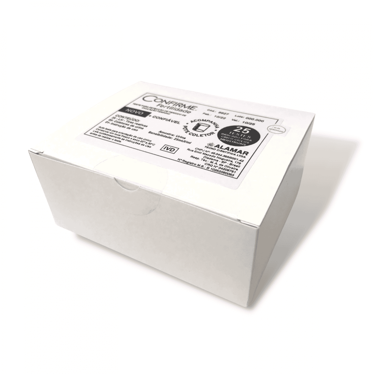 Teste de Fertilidade Feminina com 25 testes - Kit Econômico